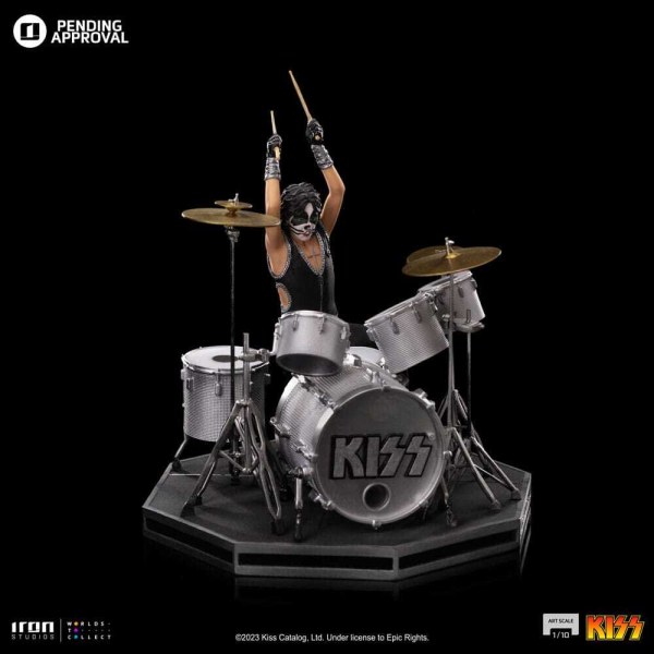 Kuss-Statue, Art Scale 1:10, Peter Criss, limitierte Auflage, 22 cm