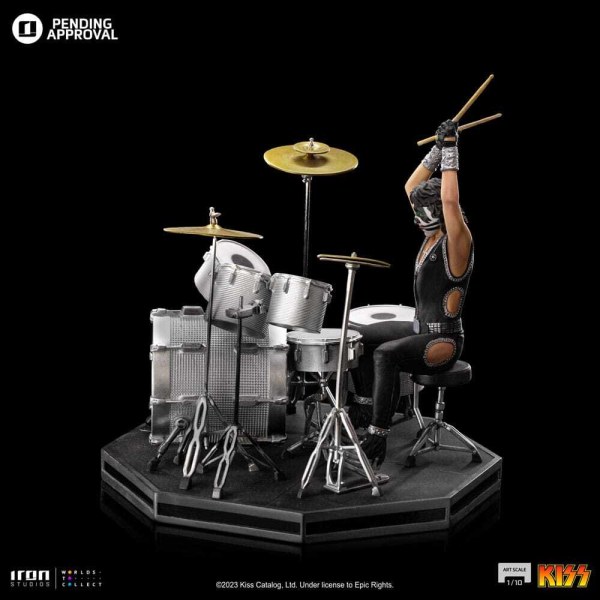 Kuss-Statue, Art Scale 1:10, Peter Criss, limitierte Auflage, 22 cm