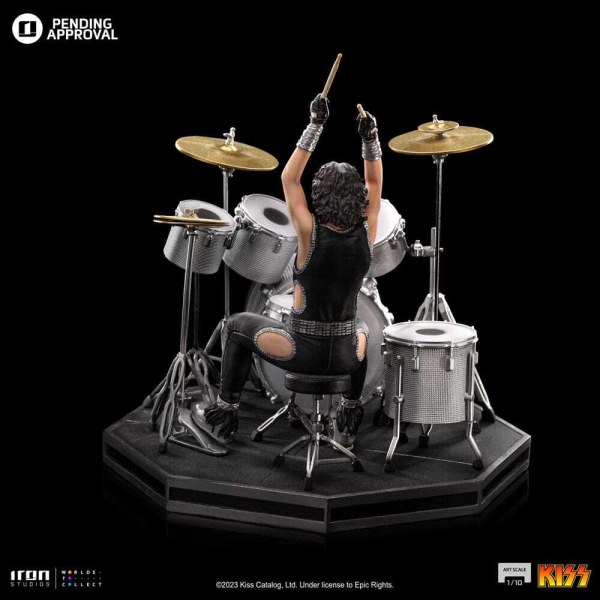 Kuss-Statue, Art Scale 1:10, Peter Criss, limitierte Auflage, 22 cm