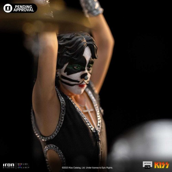 Kuss-Statue, Art Scale 1:10, Peter Criss, limitierte Auflage, 22 cm