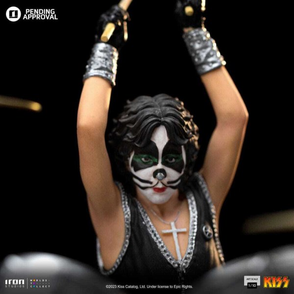 Kuss-Statue, Art Scale 1:10, Peter Criss, limitierte Auflage, 22 cm