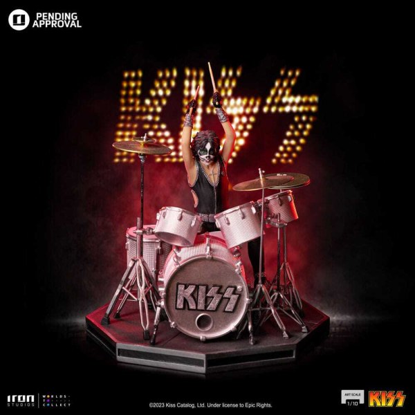 Kuss-Statue, Art Scale 1:10, Peter Criss, limitierte Auflage, 22 cm