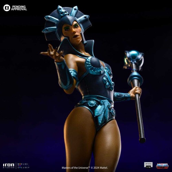 Masters of the Universe-Statuette, Maßstab 1:10, Art Scale, Evil-Lyn-Farbvariante, 28 cm