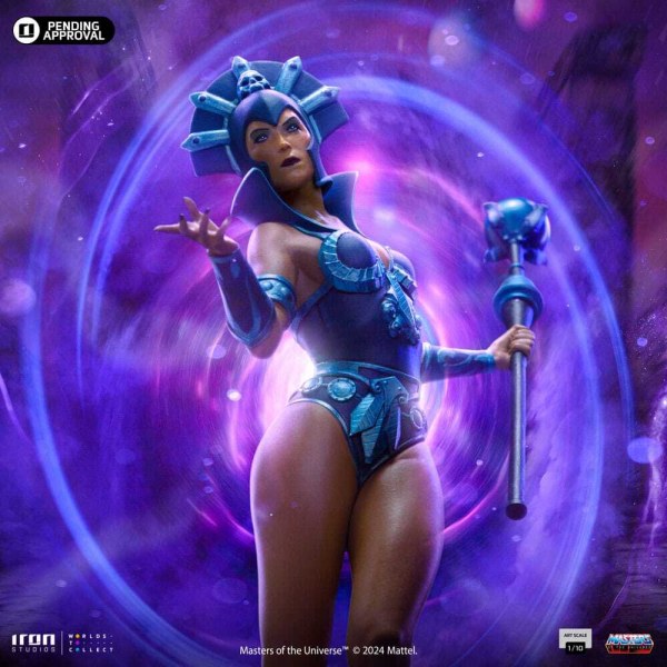 Masters of the Universe-Statuette, Maßstab 1:10, Art Scale, Evil-Lyn-Farbvariante, 28 cm