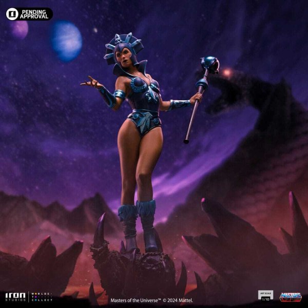 Masters of the Universe-Statuette, Maßstab 1:10, Art Scale, Evil-Lyn-Farbvariante, 28 cm
