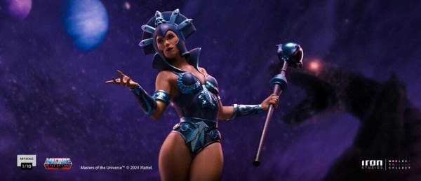 Masters of the Universe-Statuette, Maßstab 1:10, Art Scale, Evil-Lyn-Farbvariante, 28 cm