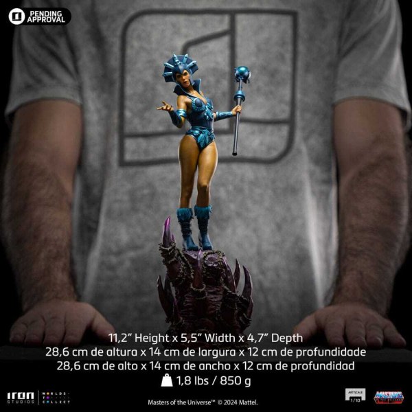 Masters of the Universe-Statuette, Maßstab 1:10, Art Scale, Evil-Lyn-Farbvariante, 28 cm