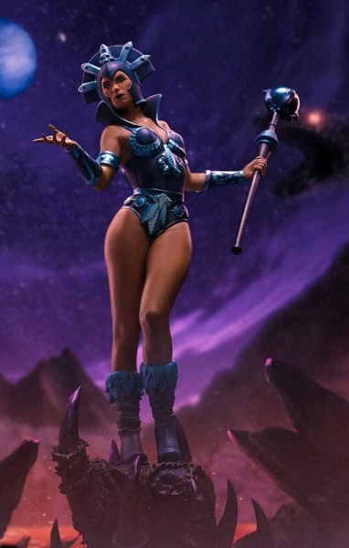 Masters of the Universe-Statuette, Maßstab 1:10, Art Scale, Evil-Lyn-Farbvariante, 28 cm