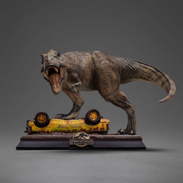 Jurassic Park Icons T-Rex-Angriff-Statuette 15 cm