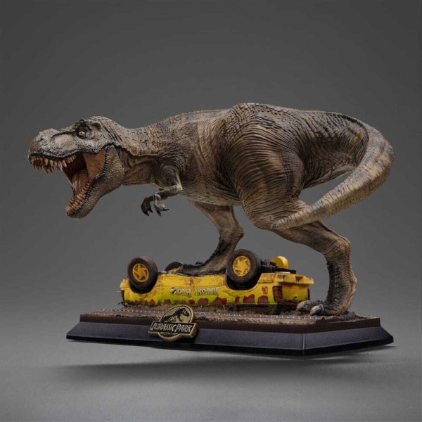Jurassic Park Icons T-Rex-Angriff-Statuette 15 cm