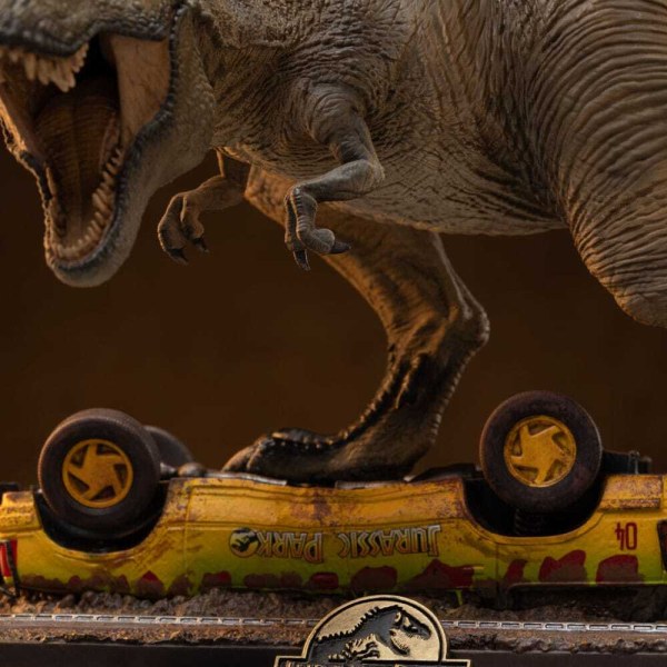 Jurassic Park Icons T-Rex-Angriff-Statuette 15 cm