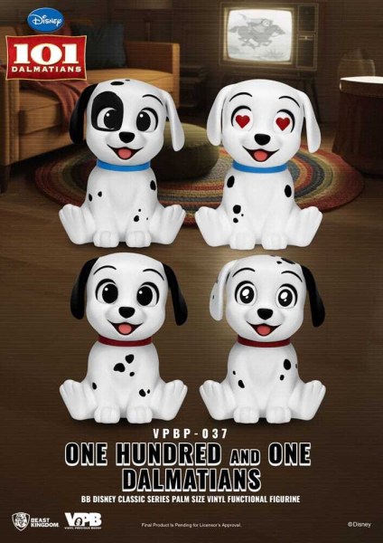 Disney: Klassische Spardose „101 Dalmatiner“ (4er-Set), 12 cm