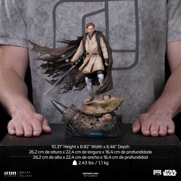 Obi-Wan-Signaturen im Art Scale , 26 cm – Iron Studios Star Wars