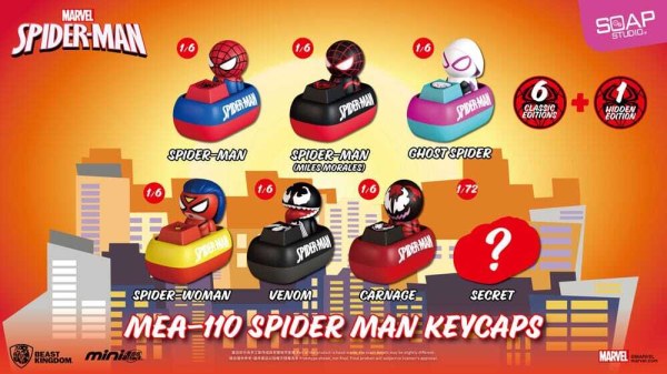 Spider-Man-Figuren-Sortiment, Mini Egg Attack Blind Box Tastenkappen 5 cm (6)