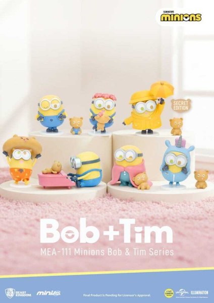 Minions-Figuren-Sortiment Mini Egg Attack Blind Box Minions Bob & Tim Serie 9 cm (6)