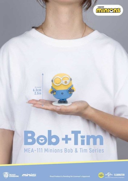 Minions-Figuren-Sortiment Mini Egg Attack Blind Box Minions Bob & Tim Serie 9 cm (6)