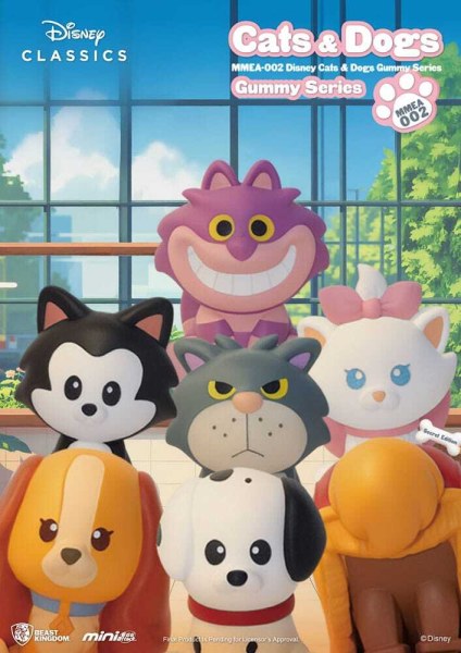 Disney Katzen & Hunde Figuren Blindbox – Mini Egg Attack Gummibärchen-Serie 3 cm