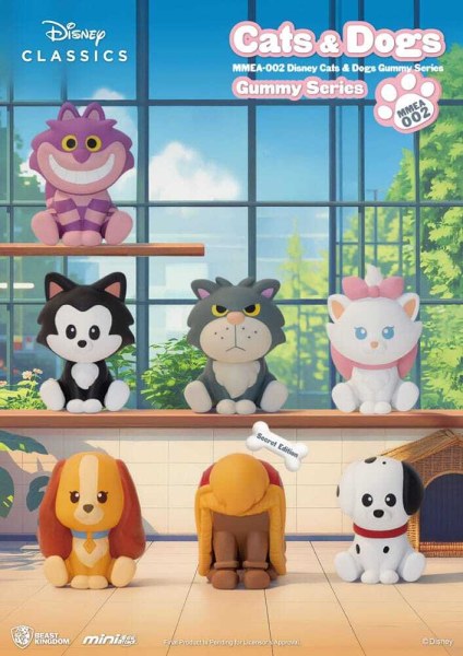 Disney Katzen & Hunde Figuren Blindbox – Mini Egg Attack Gummibärchen-Serie 3 cm