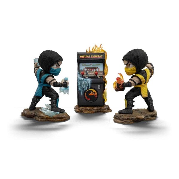 Mini Co. Scorpion vs. Subzero Arcade, 2 Figuren Set 15 cm - Iron Studios Mortal Kombat