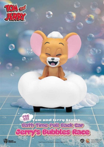 Tom & Jerry Rückziehauto-Serie, 6er-Pack, Reibungsantrieb, Überraschungsbox für die Badewanne