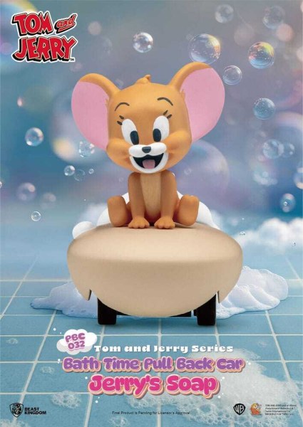 Tom & Jerry Rückziehauto-Serie, 6er-Pack, Reibungsantrieb, Überraschungsbox für die Badewanne