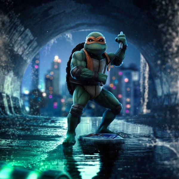 Teenage Mutant Ninja Turtles-Statue im Maßstab 1:10, Art Scale Michelangelo, 19 cm