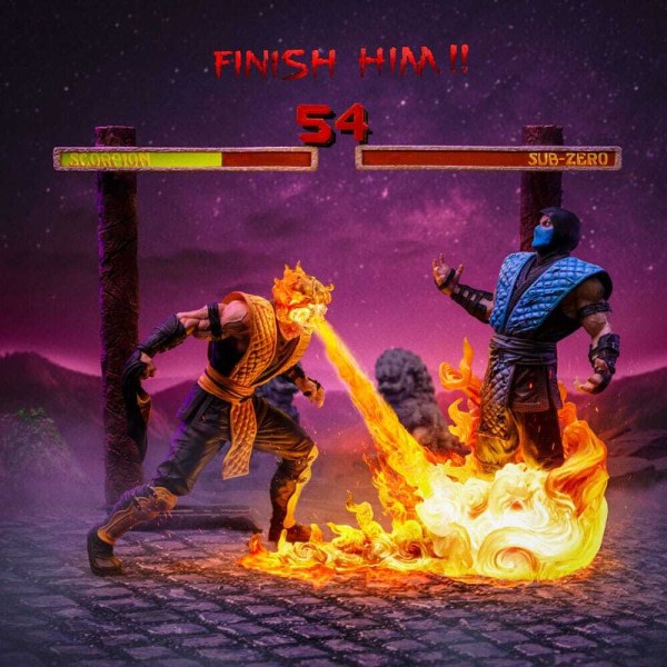 Mortal Kombat-Statue im Maßstab 1:10, Art Scale Deluxe, Scorpion Fatality, 27 cm