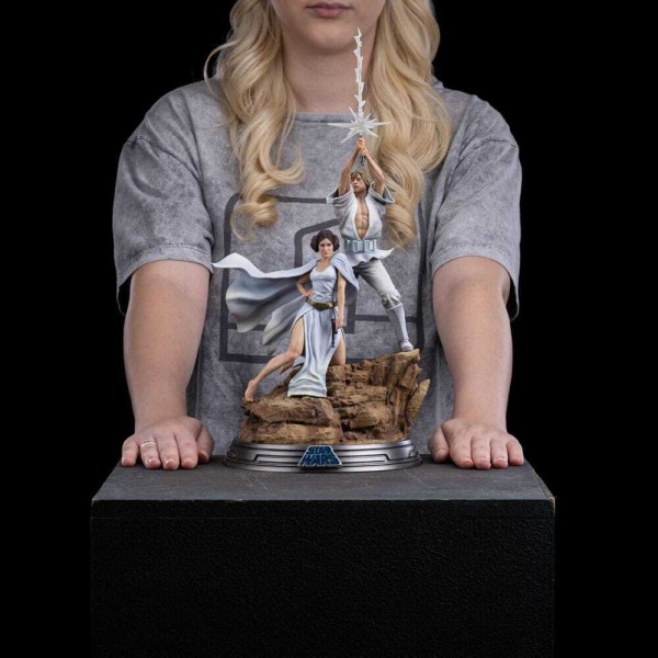 Star Wars Statuette 1/10 Art Scale Deluxe Luke und Leia 41 cm