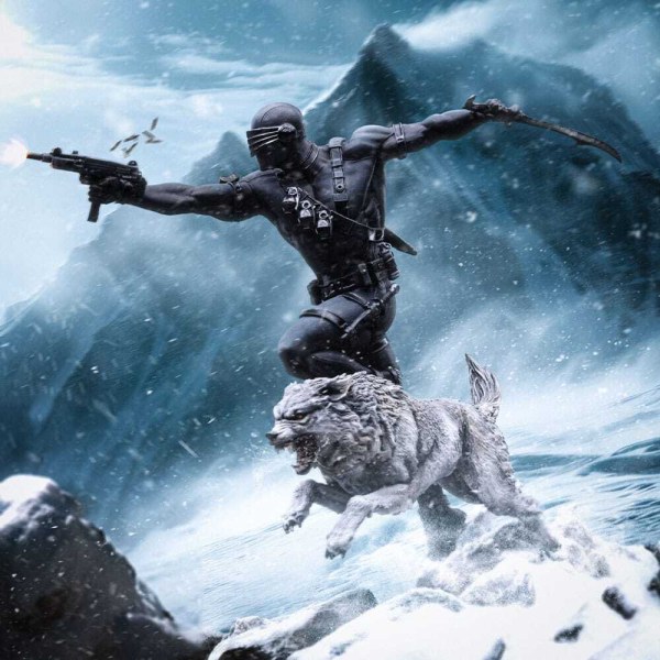 GI Joe-Statue im Art Scale 1:10, Snake Eyes, 23 cm