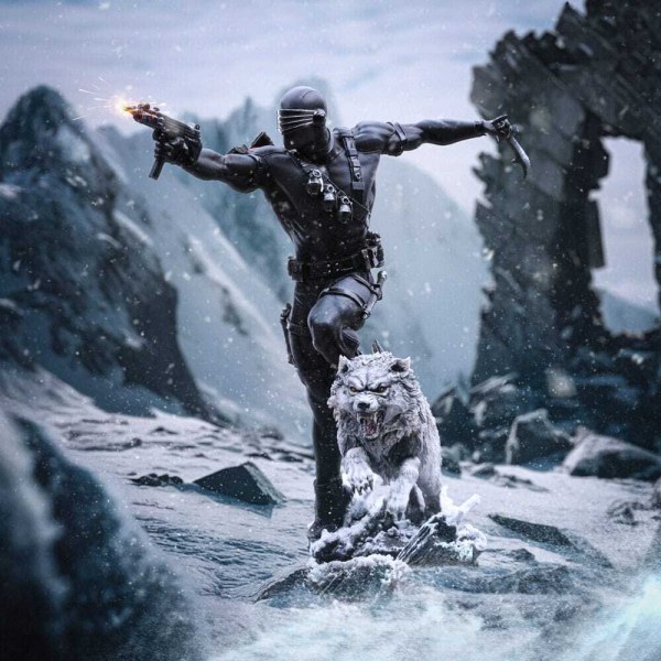 GI Joe-Statue im Art Scale 1:10, Snake Eyes, 23 cm