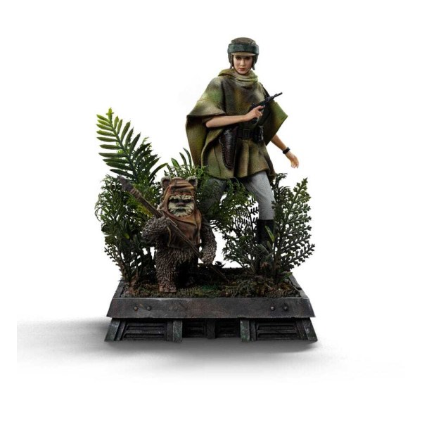 Star Wars Episode VI Art Scale Statue 1/10 Leia und Wicket 21 cm