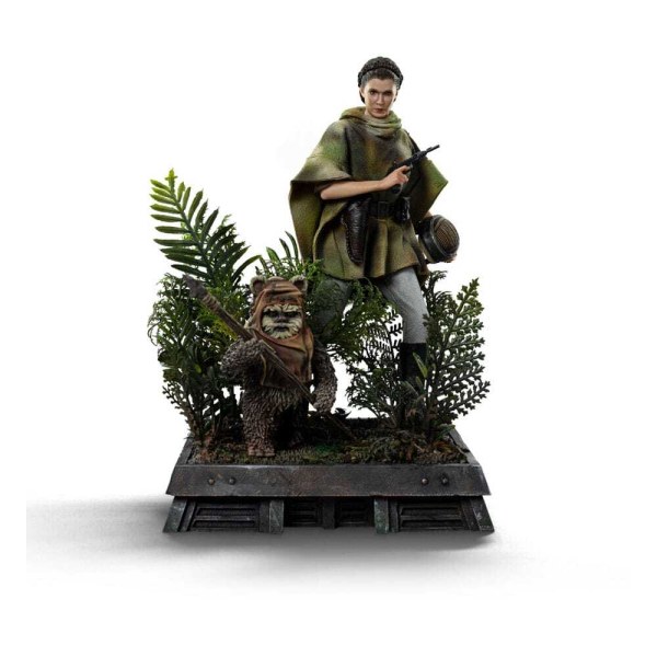 Star Wars Episode VI Art Scale Statue 1/10 Leia und Wicket 21 cm