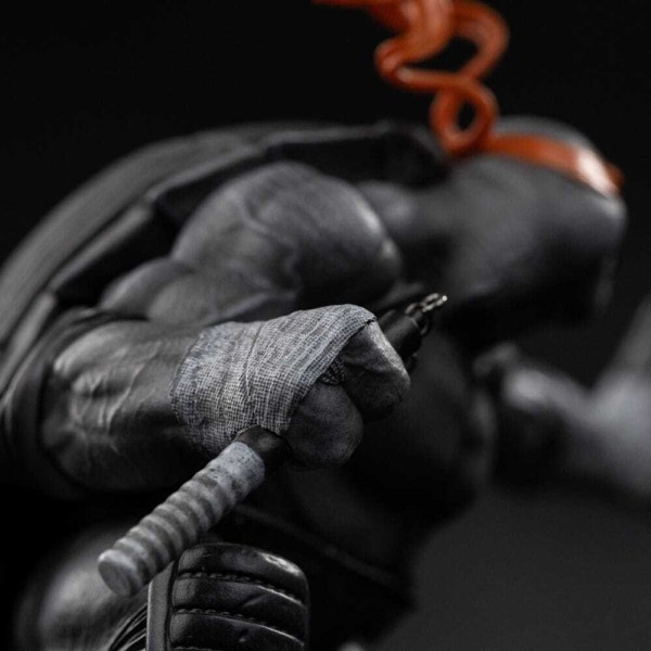 Ninja Turtles-Figur im Maßstab 1:10, Art Scale, Michelangelo-Schwarz-Weiß-Variante, 26 cm