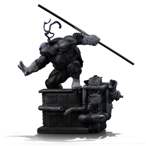 Ninja Turtles-Figur 1/10 Art Scale Donatello Schwarz-Weiß-Variante 26 cm