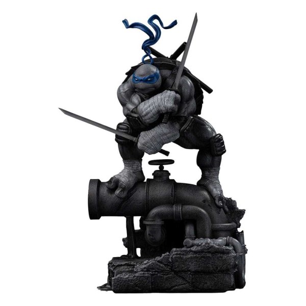 Ninja Turtles-Figur 1/10 Art Scale Leonardo Schwarz-Weiß-Variante 26 cm