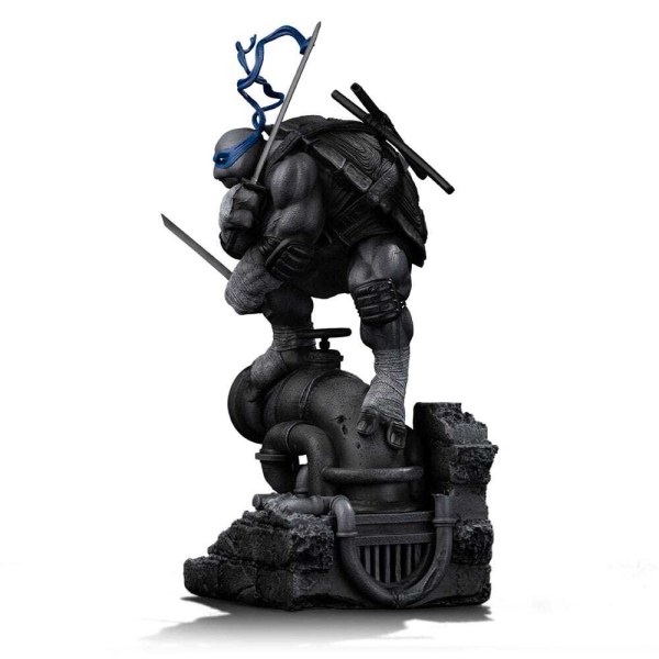 Ninja Turtles-Figur 1/10 Art Scale Leonardo Schwarz-Weiß-Variante 26 cm