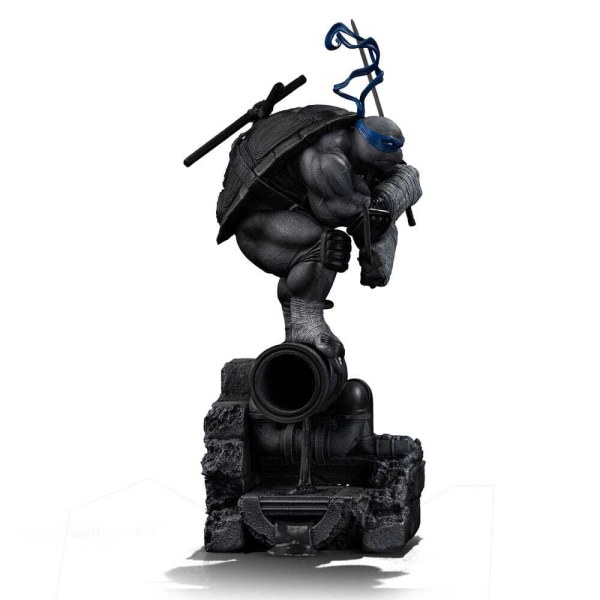 Ninja Turtles-Figur 1/10 Art Scale Leonardo Schwarz-Weiß-Variante 26 cm