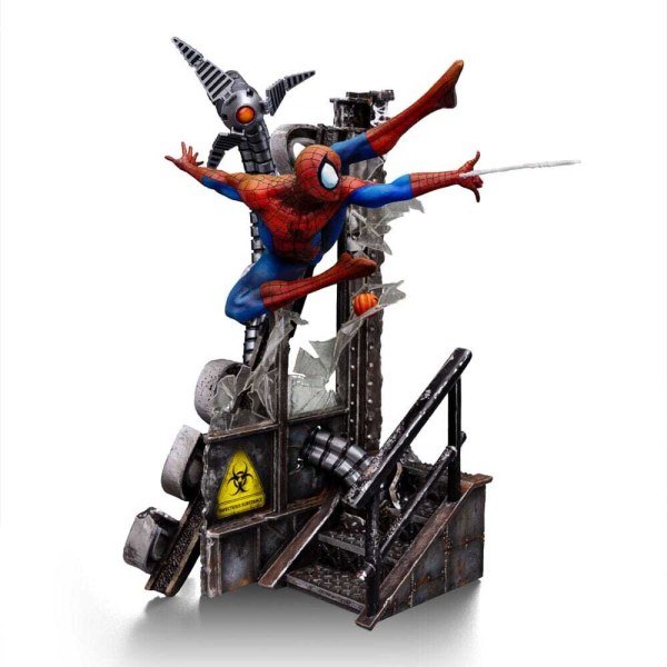 Spider-Man-Statue im Maßstab 1:10, Art Scale, Spider-Man 10-jähriges Jubiläum, 29 cm