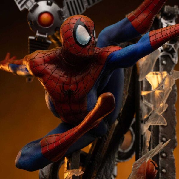 Spider-Man-Statue im Maßstab 1:10, Art Scale, Spider-Man 10-jähriges Jubiläum, 29 cm