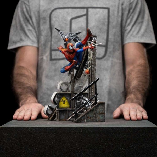 Spider-Man-Statue im Maßstab 1:10, Art Scale, Spider-Man 10-jähriges Jubiläum, 29 cm