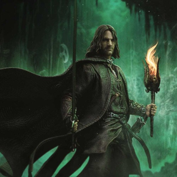 Herr der Ringe 1/10 Art Scale Aragorn Unleashed Statue, 31 cm