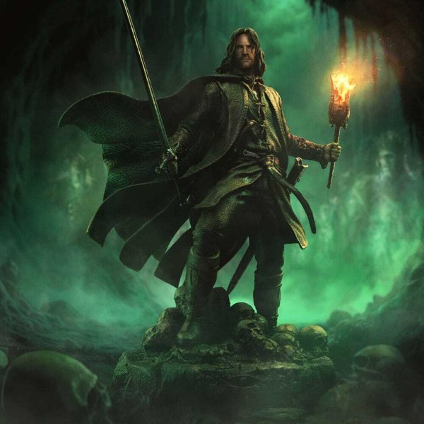 Herr der Ringe 1/10 Art Scale Aragorn Unleashed Statue, 31 cm