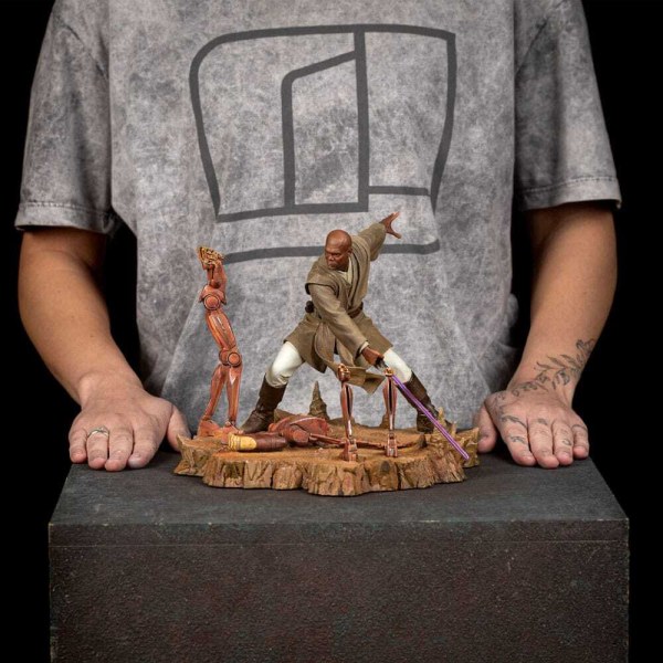 Star Wars Statue im Maßstab 1:10 ( Art Scale) Mace Windu, 18 cm