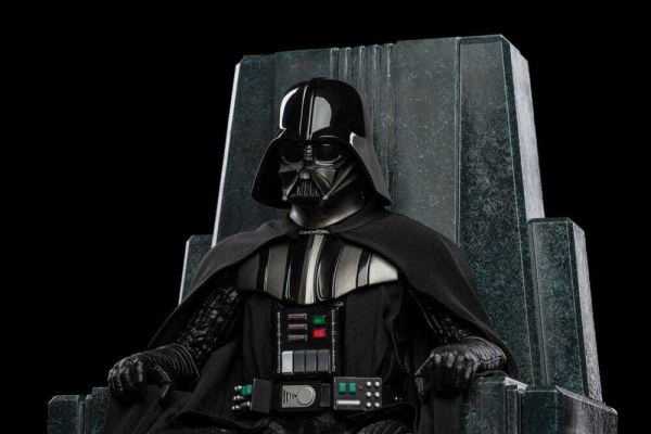 Star Wars Statue im Art Scale 1:10, Darth Vader auf dem Thron, 18 cm
