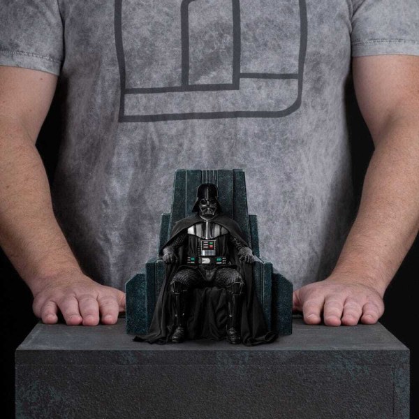 Star Wars Statue im Art Scale 1:10, Darth Vader auf dem Thron, 18 cm