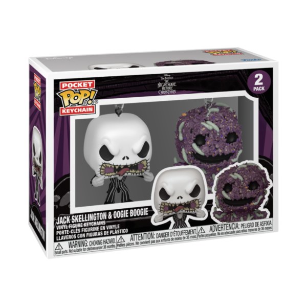 Pocket Pop Schlüsselanhänger 2er-Pack Jack & Oogie Boogie - Disney Nightmare Before Christmas