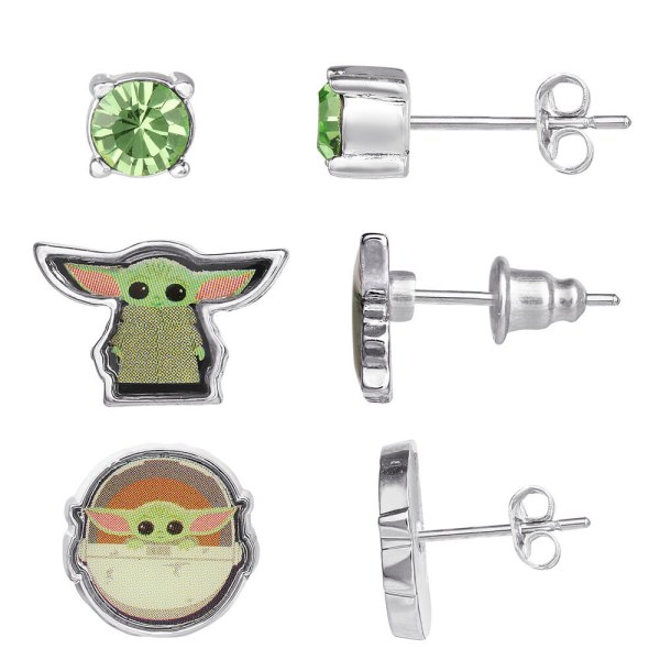Set mit 3 Paar Baby Yoda Star Wars Ohrringen