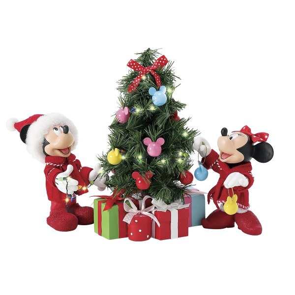 MICKEY & MINNIE MAUS DEKORATION - DISNEY DEPARTMENT 56
