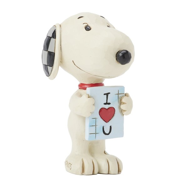 SNOOPY MIT SCHILD „ICH LIEBE DICH“ MINIFIGUR – PEANUTS