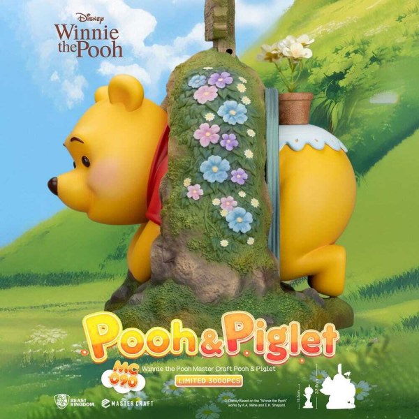 Disney Master Craft Winnie Puuh & Ferkel Figur, 33 cm